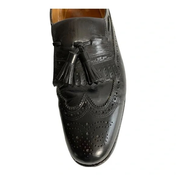 Allen Edmonds Arlington Black Leather Shoes Sz 9 1/2 - Picture 3 of 9